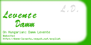 levente damm business card